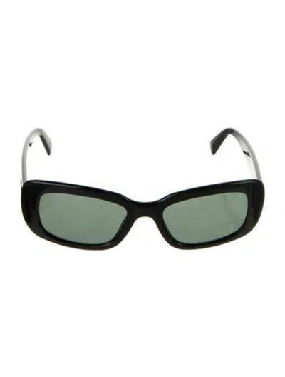 Pre-owned Ray Ban Square Tinted Sunglasses In Black