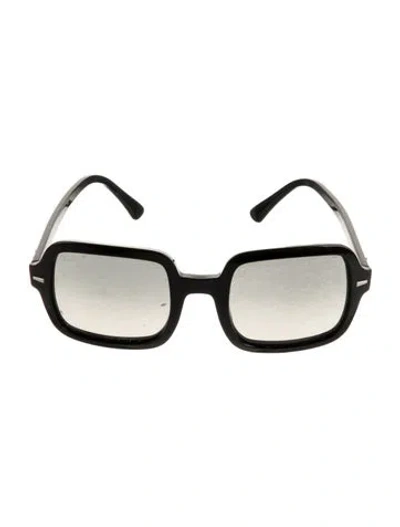 Pre-owned Ray Ban Square Tinted Sunglasses In Blue