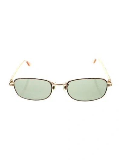 Pre-owned Ray Ban Square Tinted Sunglasses In Brown