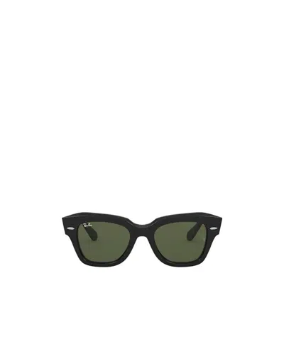 Ray Ban Square Tinted Sunglasses In Green