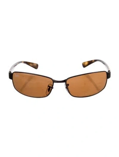 Pre-owned Ray Ban Square Tinted Sunglasses In Multi