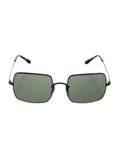 Pre-owned Ray Ban Square Tinted Sunglasses In Silver