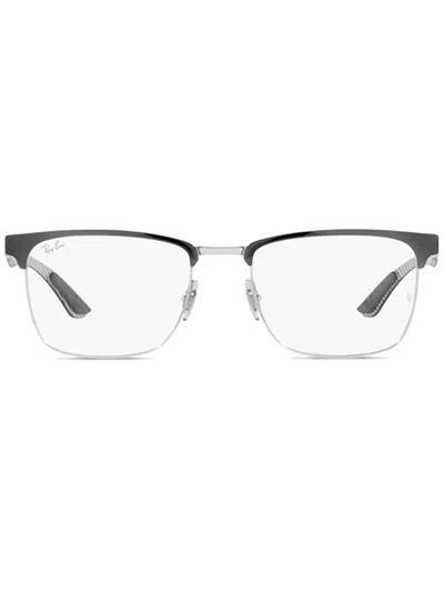 Ray Ban Square-frame Glasses In Gray