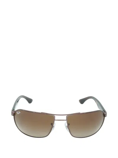 Ray Ban Square-frame Sunglasses In Brown