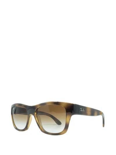 Ray Ban Square-frame Sunglasses In Brown