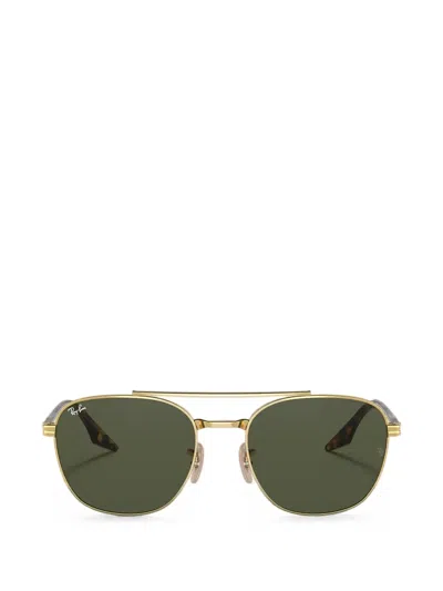 Ray Ban Square-frame Sunglasses In Green