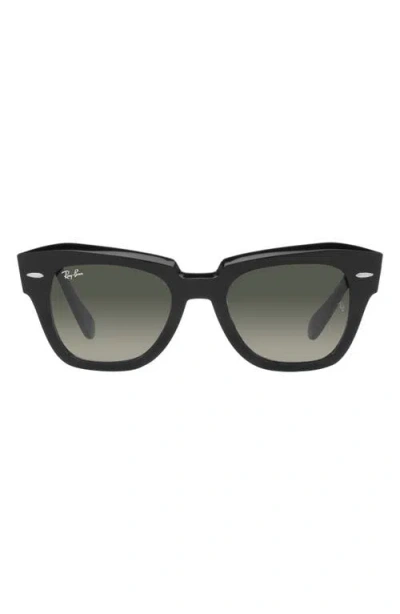Ray Ban Ray-ban State Street 49mm Gradient Square Sunglasses In Grey Flash