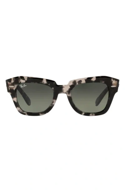 Ray Ban State Street Fleck Sunglasses Grey Havana Frame Grey Lenses 52-20