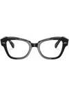 Ray Ban State Street Cat-eye Glasses In Schwarz