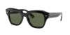 Ray Ban State Street Sunglasses Black Frame Green Lenses Polarized 52-20 In Black