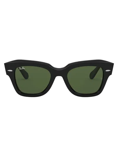 Ray Ban Ray-ban Square State Street Sunglasses In Black Orb2186