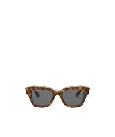 RAY BAN STATE STREET TORTOISE-SHEEL SUNGLASSES