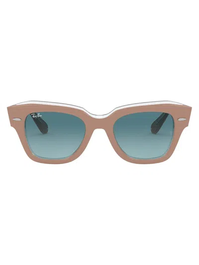 Ray Ban State Street Square-shape Sunglasses In Braun