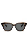 Ray Ban Ray-ban State Street Square Sunglasses, 49mm In Havana/dark Gray