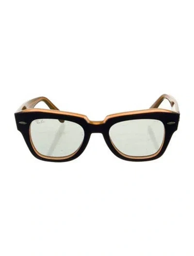 Pre-owned Ray Ban State Street Square Sunglasses In Multi