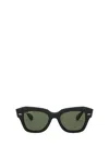 Ray Ban Rb2186 Rectangular-frame Acetate Sunglasses In Black