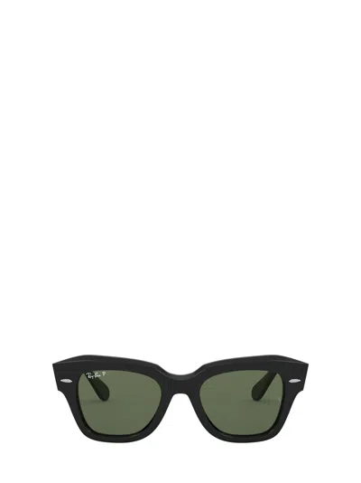 RAY BAN RAY-BAN STATE STREET SQUARE FRAME SUNGLASSES