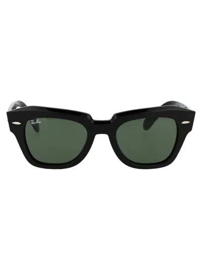 Ray Ban State Street Sunglasses In 901/31 Black