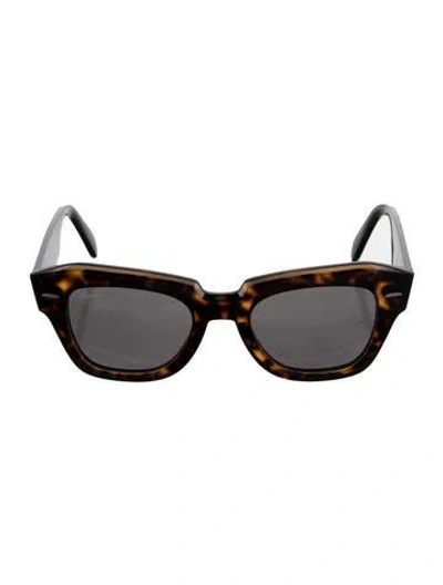 Pre-owned Ray Ban State Street Wayfarer Sunglasses In Brown