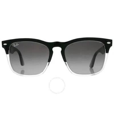 Ray Ban Steve Square-frame Sunglasses In Black_on_transparent_grey