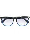 Ray Ban Steve Rectangle-frame Sunglasses In Blue