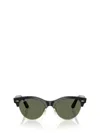 Ray Ban Clubmaster Way Plastic Square Sunglasses In Green