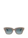 Ray Ban Ray In Beige On Transparent
