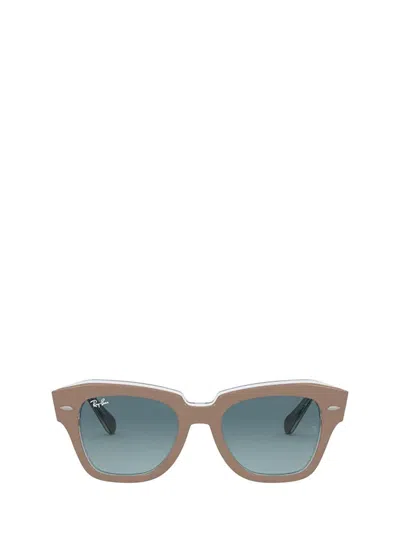 Ray Ban Ray In Beige On Transparent