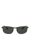 Ray Ban Ray-ban Rectangular Frame Sunglasses In Black