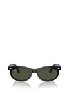 Ray Ban Ray-ban Womens Black Rb2242 Wayfarer Oval-frame Propionate Sunglasses In Green