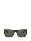 Ray Ban Ray-ban Justin 54mm Rectangular Sunglasses In Black