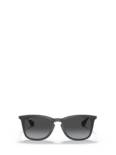 Ray Ban Chris Sunglasses Gold Frame Grey Lenses Polarized 54-18