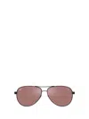 Ray Ban Ray-ban Womens Black Rb8331m Scuderia Ferrari Pilot-frame Metal Sunglasses In Black