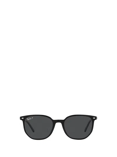 Ray Ban Ray-ban 54mm Polarized Square Sunglasses In Black