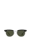 Ray Ban Clubmaster Square Sunglasses In Black