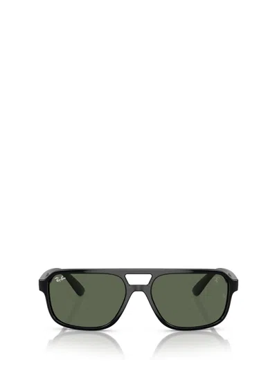 Ray Ban Ray-ban Womens Black Rb4414m Scuderia Ferrari Rectangle-frame Nylon Sunglasses In Dark Green