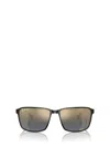 Ray Ban Womens Black Rb3721ch Chromance Square-frame Metal Sunglasses In Black On Black