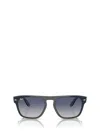 Ray Ban Womens Blue Rb4407 Square-frame Injected Sunglasses In Blue & Grey & Transparent Light Brown