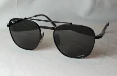 Pre-owned Ray Ban Ray-ban Sunglasses Frank 2 Rb 8258 3142/s2 Gr.54 Titanium - Polarized In Gray