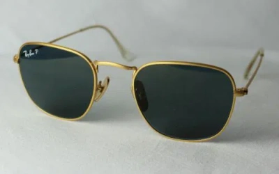 Pre-owned Ray Ban Ray-ban Sunglasses Frank Rb 8157 9217/t0 Gr.51 Titanium - Polarized In Blue
