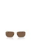Ray Ban Rb3768 Metal Irregular Sunglasses In Gold