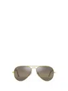 Ray Ban Ray-ban 58mm Polarized Pilot Sunglasses In Gold