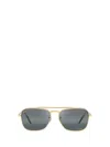 Ray Ban Ray-ban New Caravan 58mm Polarized Square Sunglasses In Gold