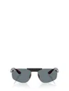 Ray Ban X Scuderia Ferrari Rb3776m Irregular Sunglasses In Gray