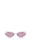 Ray Ban Rb3757 Oval Metal Sunglasses In Purple