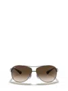 Ray Ban Ray-ban 'bubble Wrap' 63mm Aviator Sunglasses In Grey