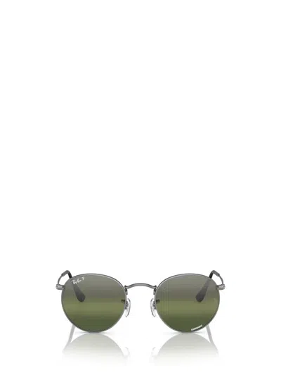 Ray Ban Ray-ban 53mm Round Polarized Sunglasses In Grey