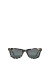 Ray Ban Unisex Polarized Sunglasses, Rb2140 Wayfarer Chromance In Grey Havana