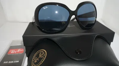 Pre-owned Ray Ban Sunglasses Jackie Ohh Limited Editio Black Blue Rb4098 601/80 60 135