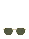 Ray Ban Ray-ban Hexagonal Flat Sunglasses In Legend Gold